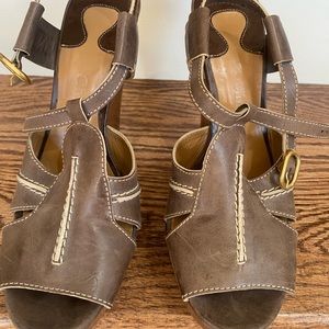Chloe all leather wedge size EU40